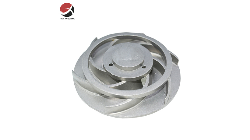 不鏽鋼(gang)鑄造來(lai)圖定制(zhi)泵配件(jian)葉輪